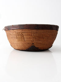 antique African woven bowl