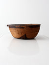 antique African basket bowl