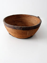 antique African Nupe tribal basket