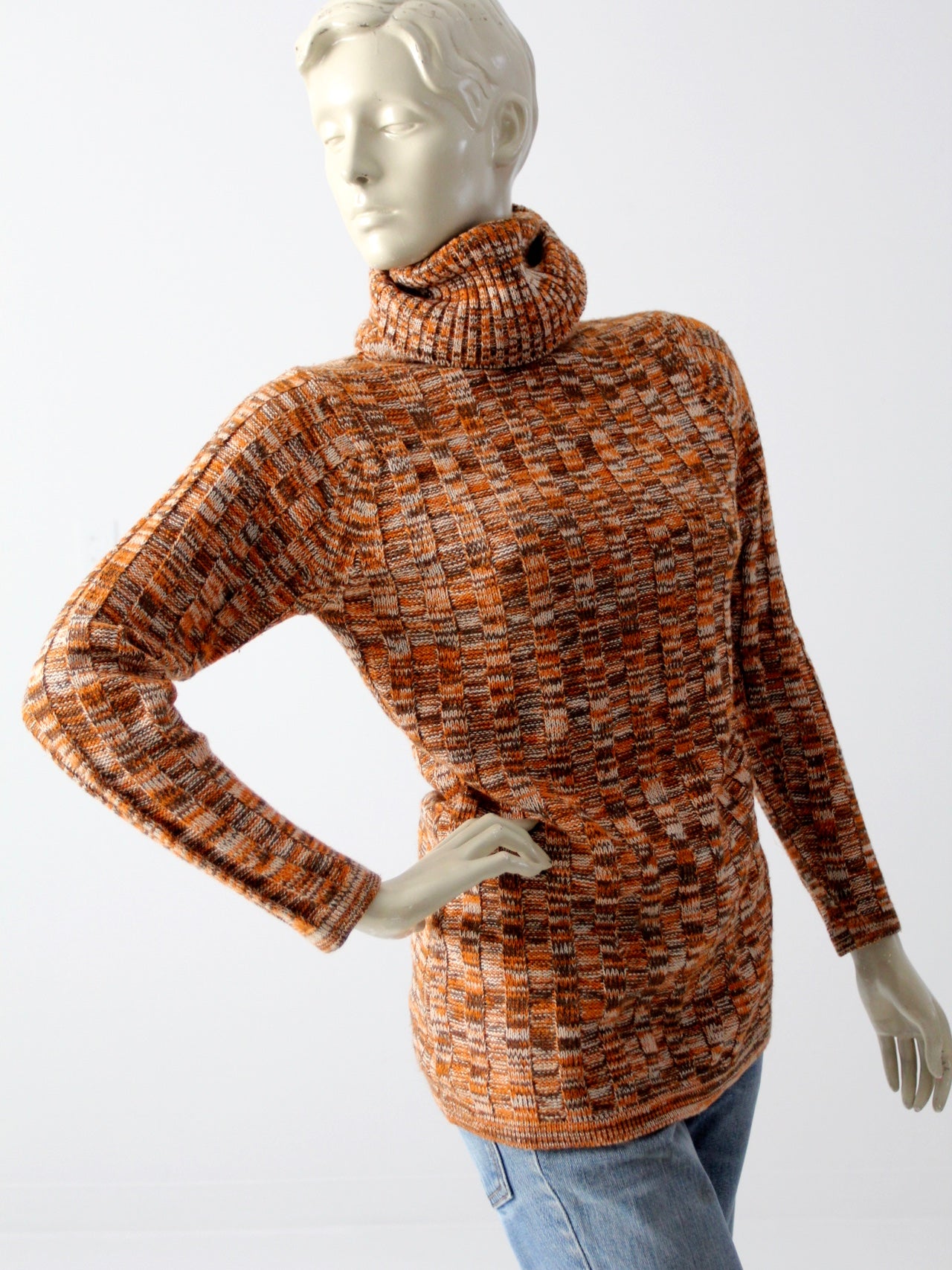vintage 70s turtleneck sweater 86 Vintage