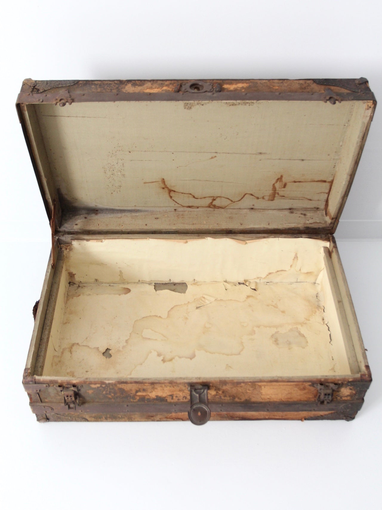 antique wooden trunk