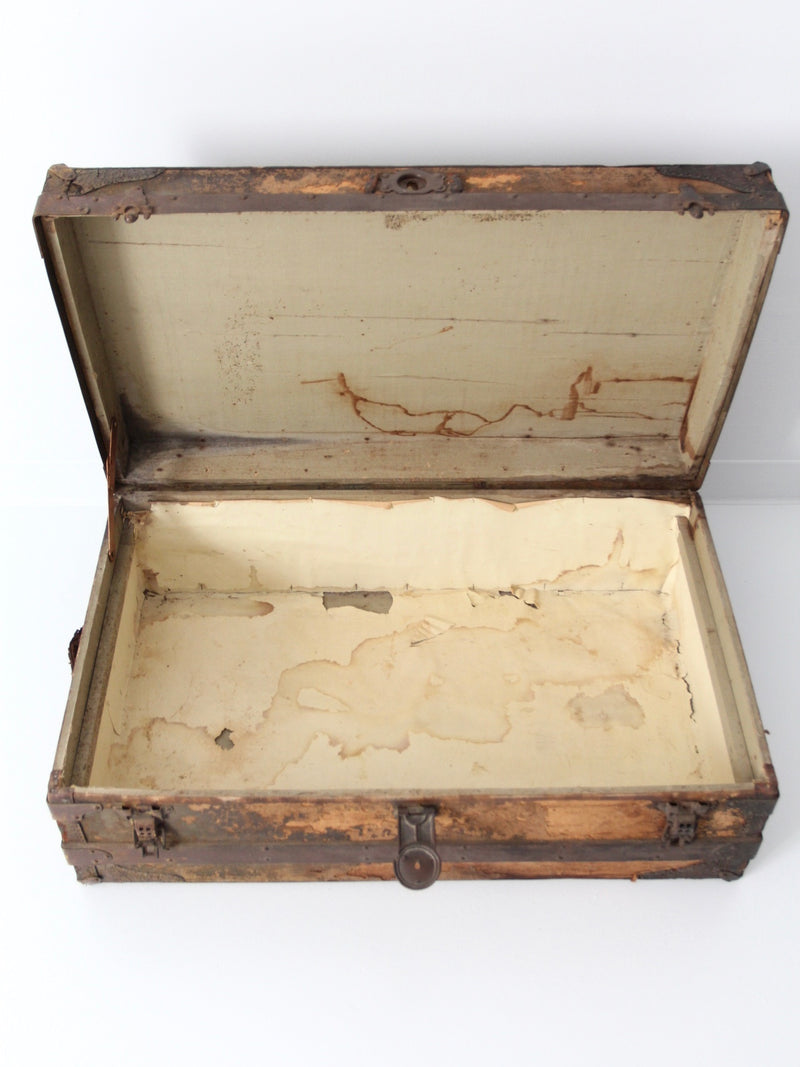 antique wooden trunk