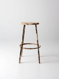 vintage painter's workshop stool