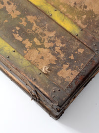 antique wooden trunk