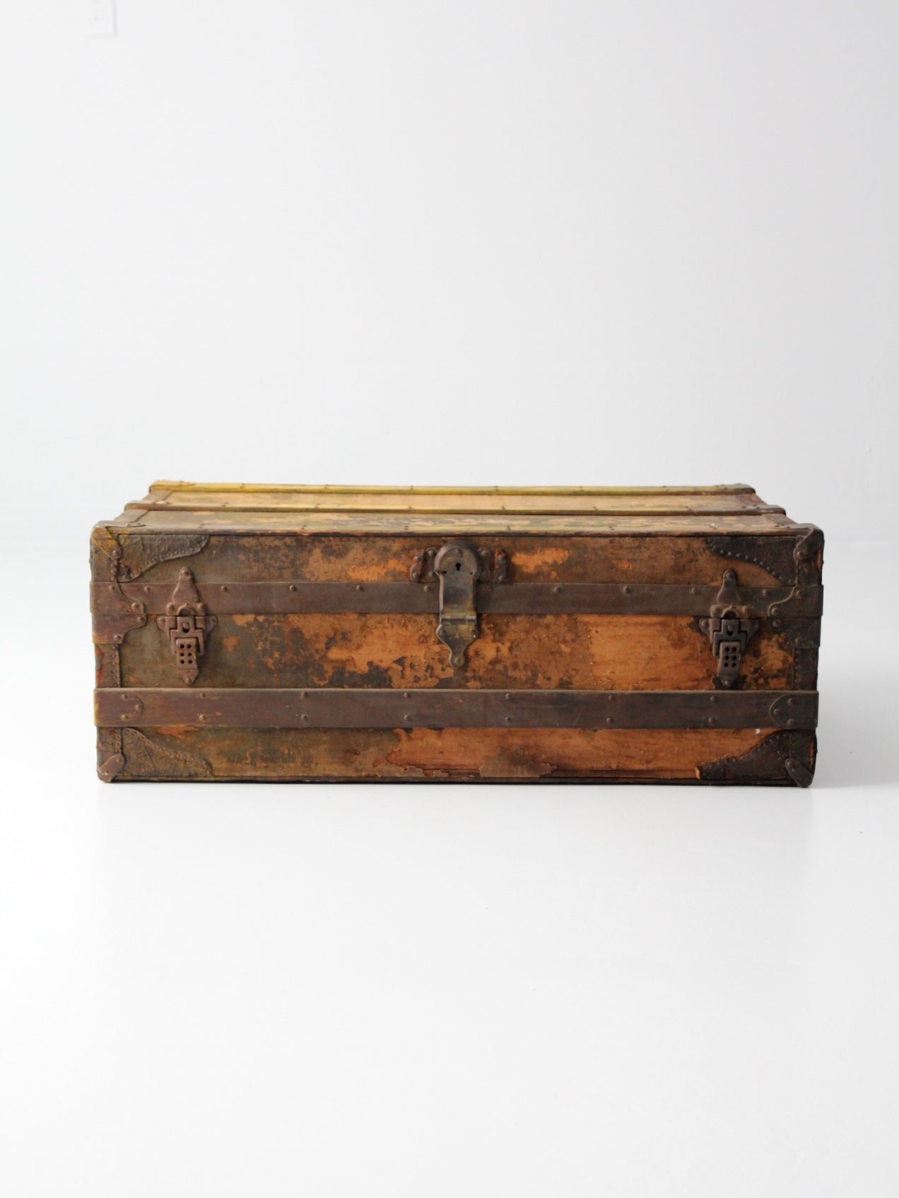 antique wooden trunk
