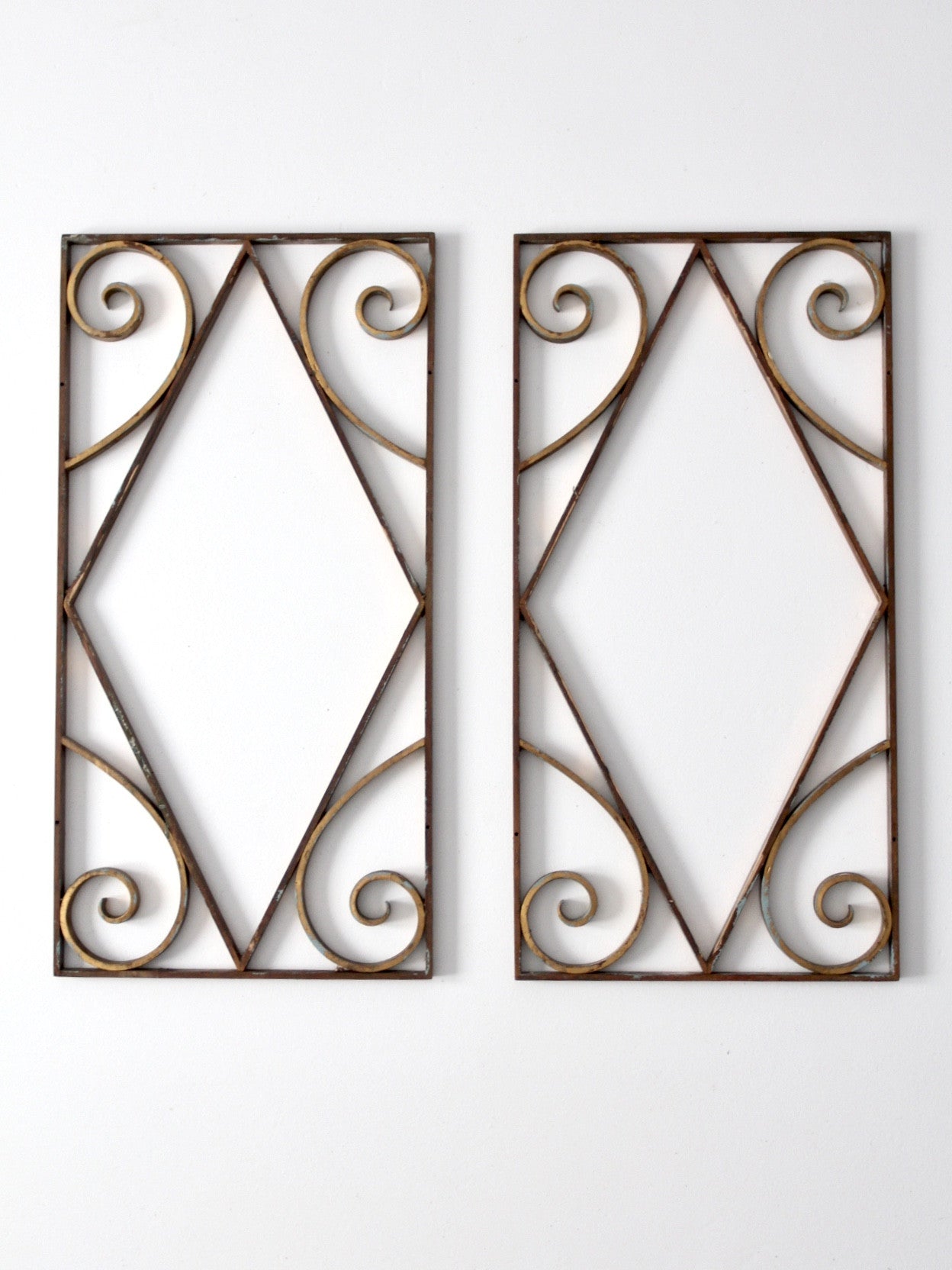 antique brass architectural frames