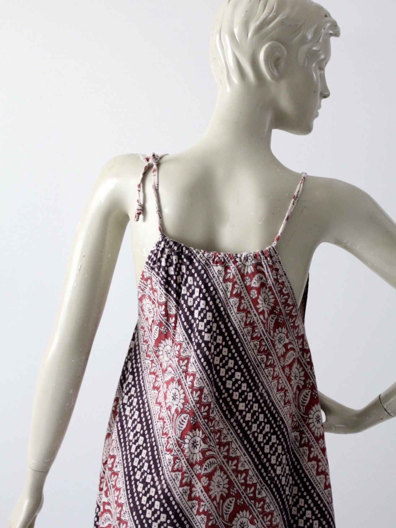 vintage 70s bohemian maxi sun dress