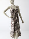 vintage 70s bohemian halter dress