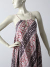 vintage 70s bohemian maxi sun dress