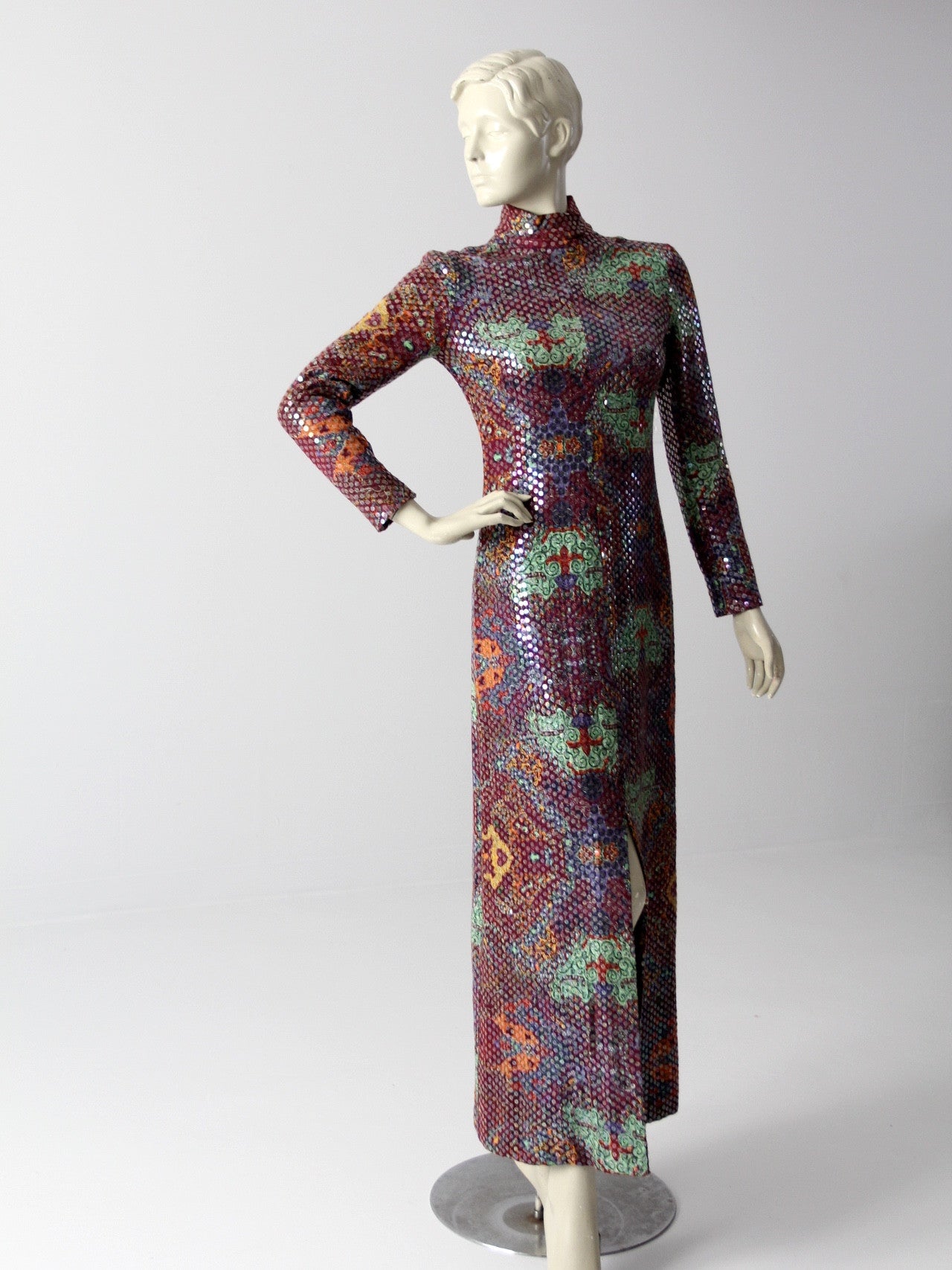 Vintage 70s Sequin Maxi Dress by Malcolm Starr Vintage 70s Sequin Maxi Dress by Malcolm Starr
