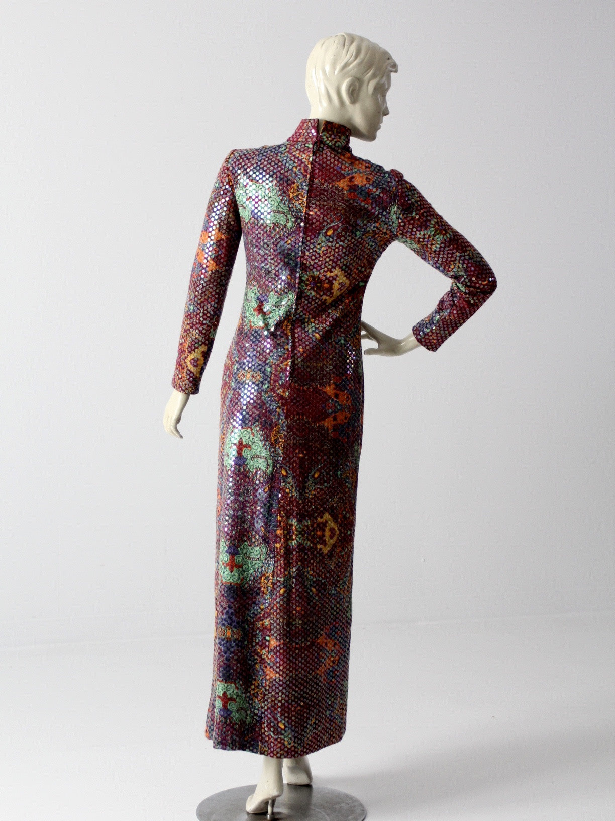 vintage 70s sequin maxi dress by Malcolm Starr