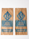 vintage ASI distressed hog feed bag