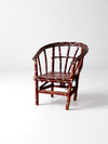 antique children's folk art chair