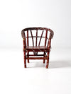 antique children's folk art chair
