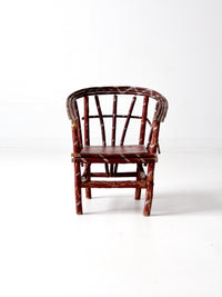 antique children's folk art chair