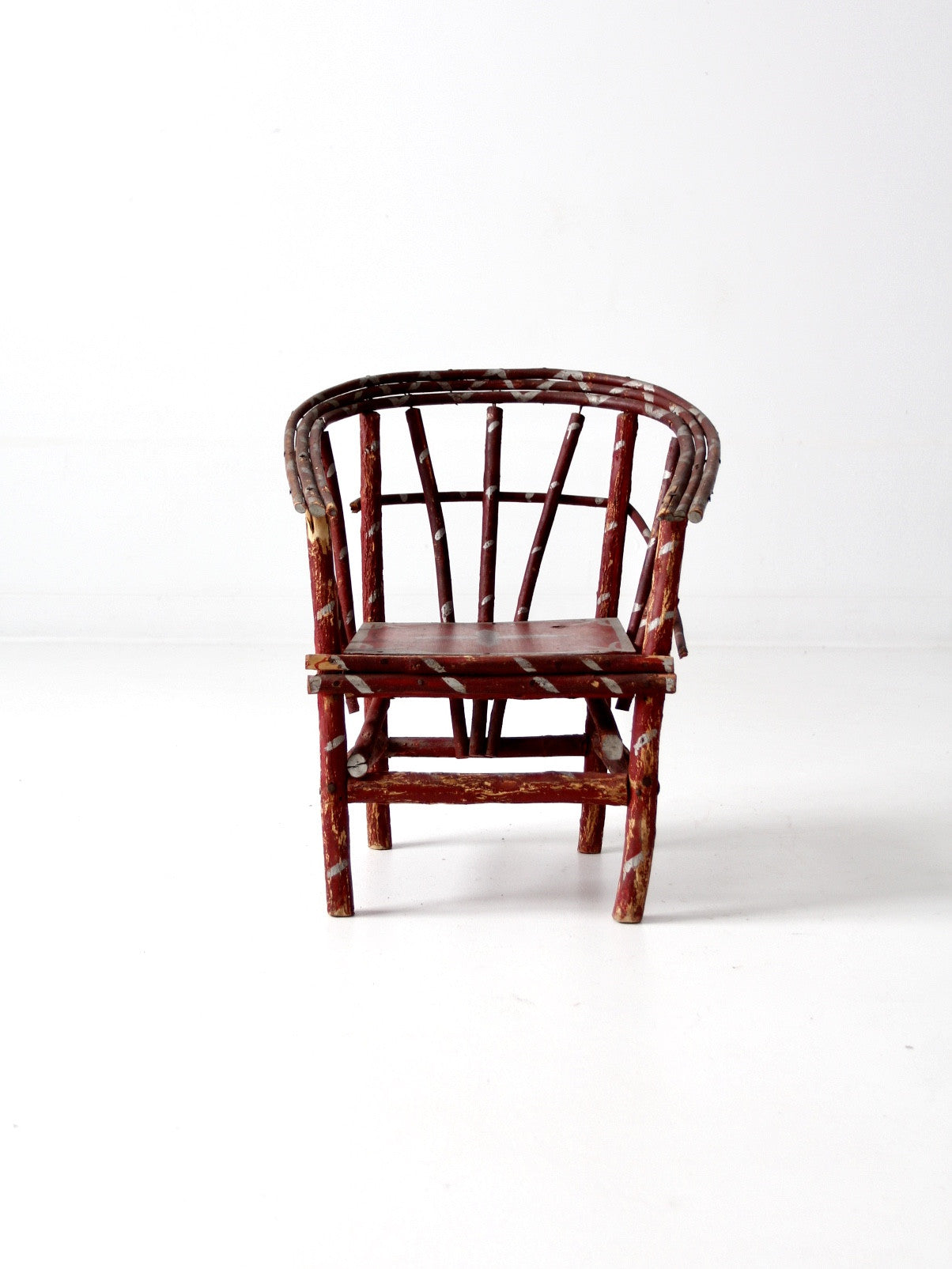 antique children's folk art chair