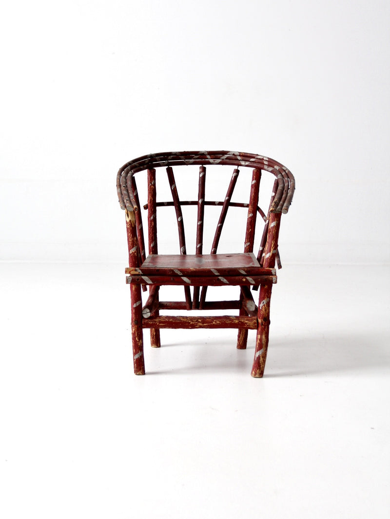 antique children's folk art chair