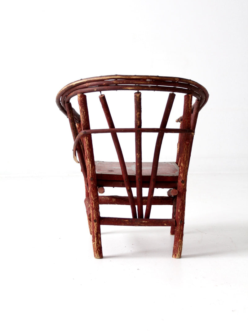 antique children's folk art chair