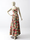 vintage 1940s maxi dress