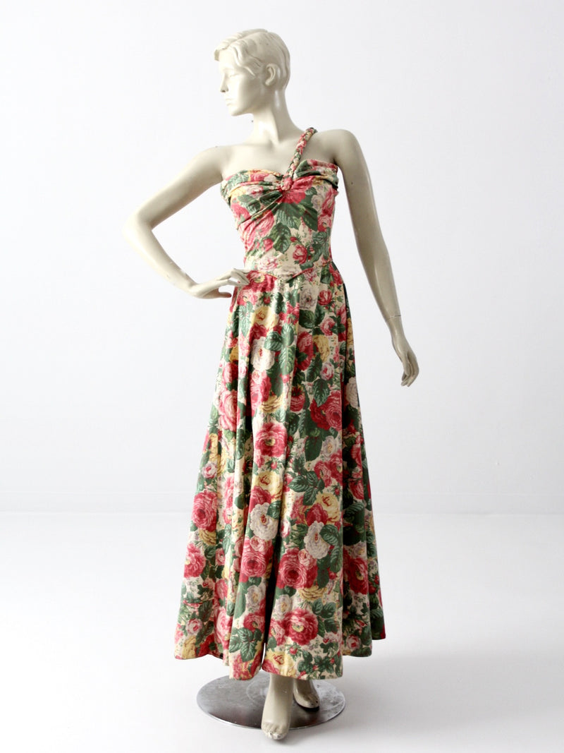 vintage 1940s maxi dress 86 Vintage