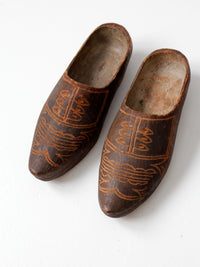 antique Dutch wooden clogs