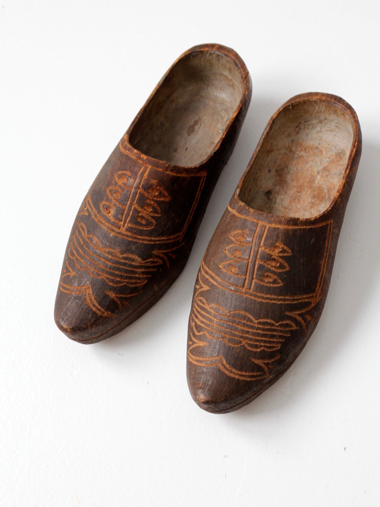 Vintage wooden shoes store