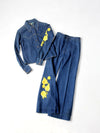 Antonio Guiseppe embroidered denim suit circa 1970