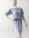 vintage 80s cotton mesh dress