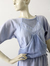 vintage 80s cotton mesh dress