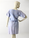 vintage 80s cotton mesh dress