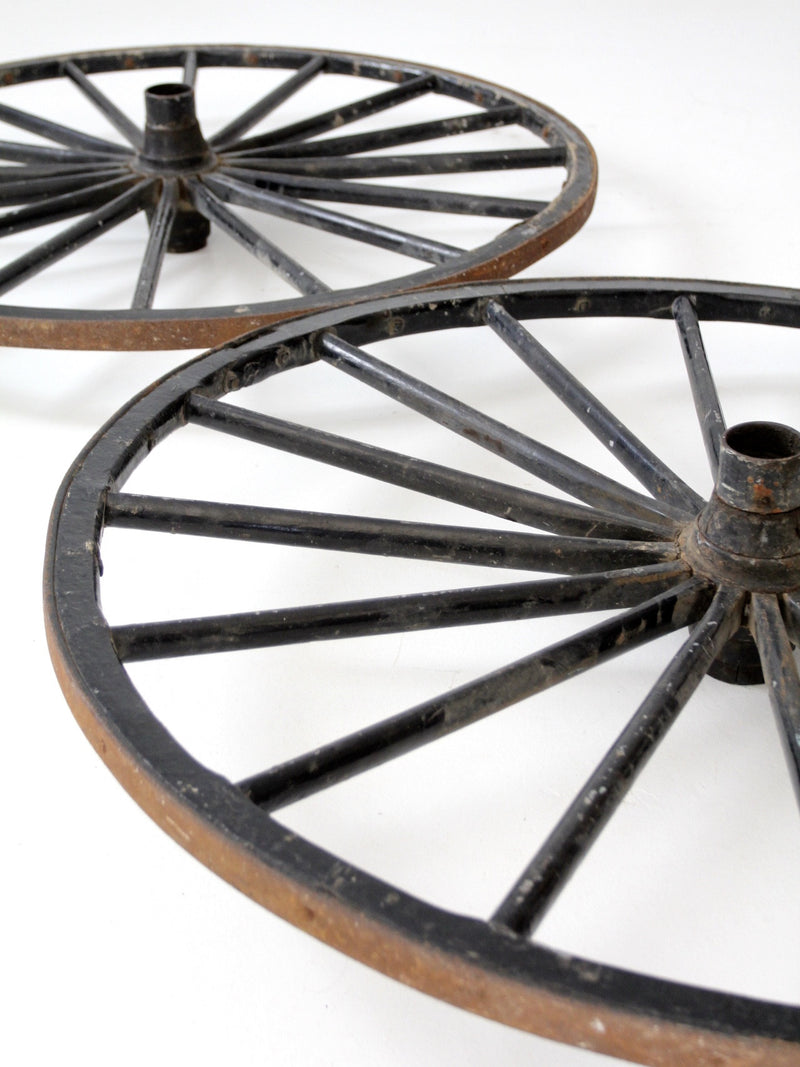 antique wooden wagon wheels