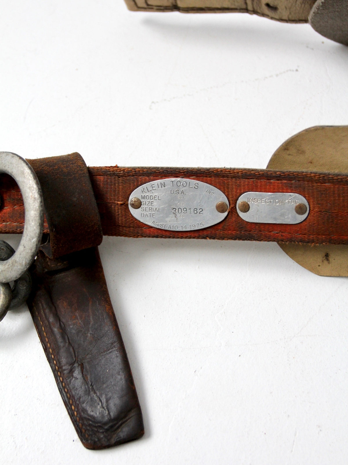 vintage Klein Tools lineman belt