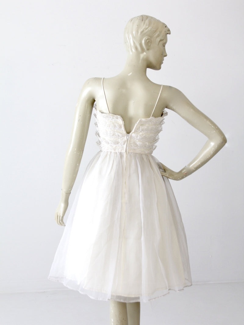vintage white party dress