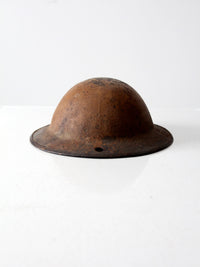 vintage metal military helmet