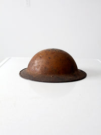 vintage metal military helmet