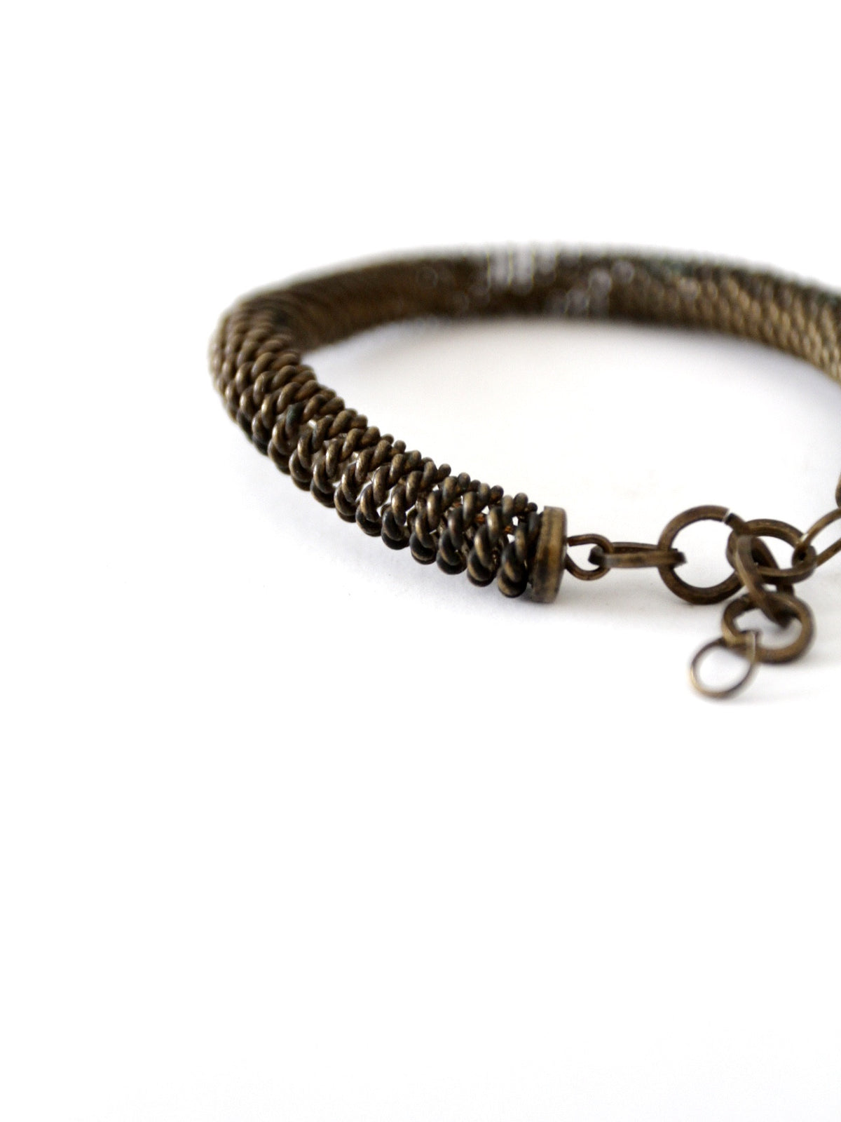 vintage coil wire bracelet