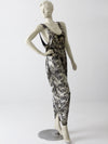 vintage 80s metallic harem jumpsuit