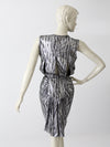 vintage 80s metallic mini dress