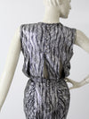 vintage 80s metallic mini dress