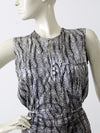 vintage 80s metallic mini dress