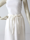 vintage 1970s white wrap skirt