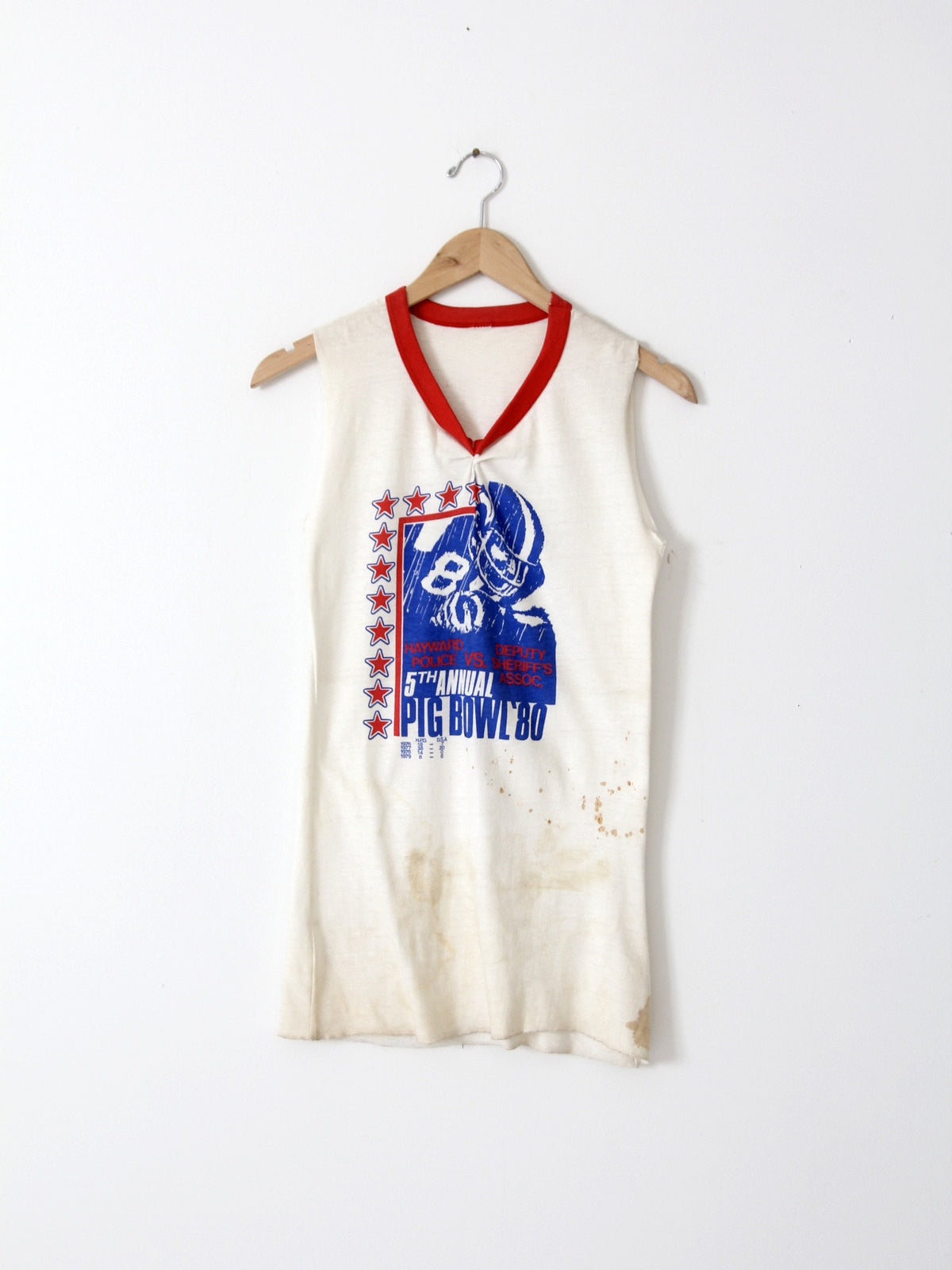 vintage Pig Bowl football tank top graphic tee