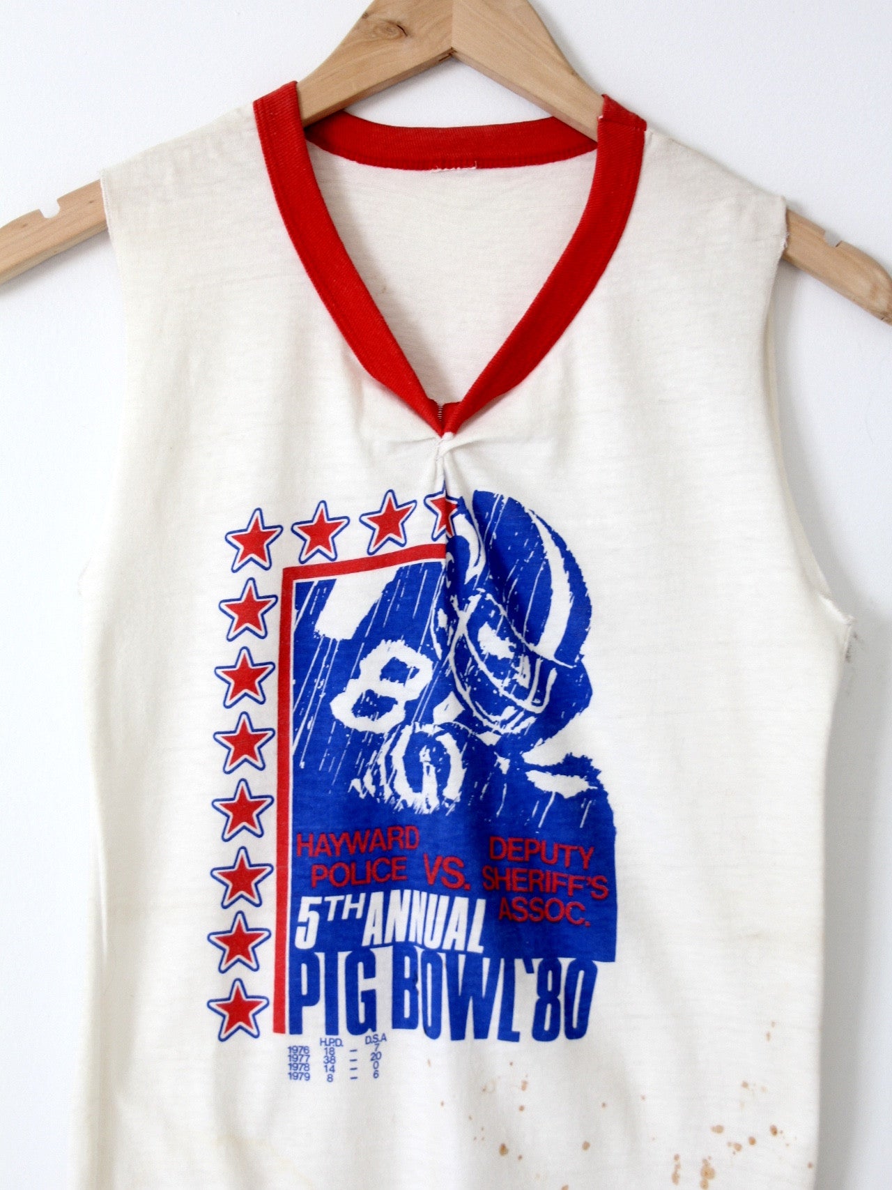 vintage Pig Bowl football tank top graphic tee