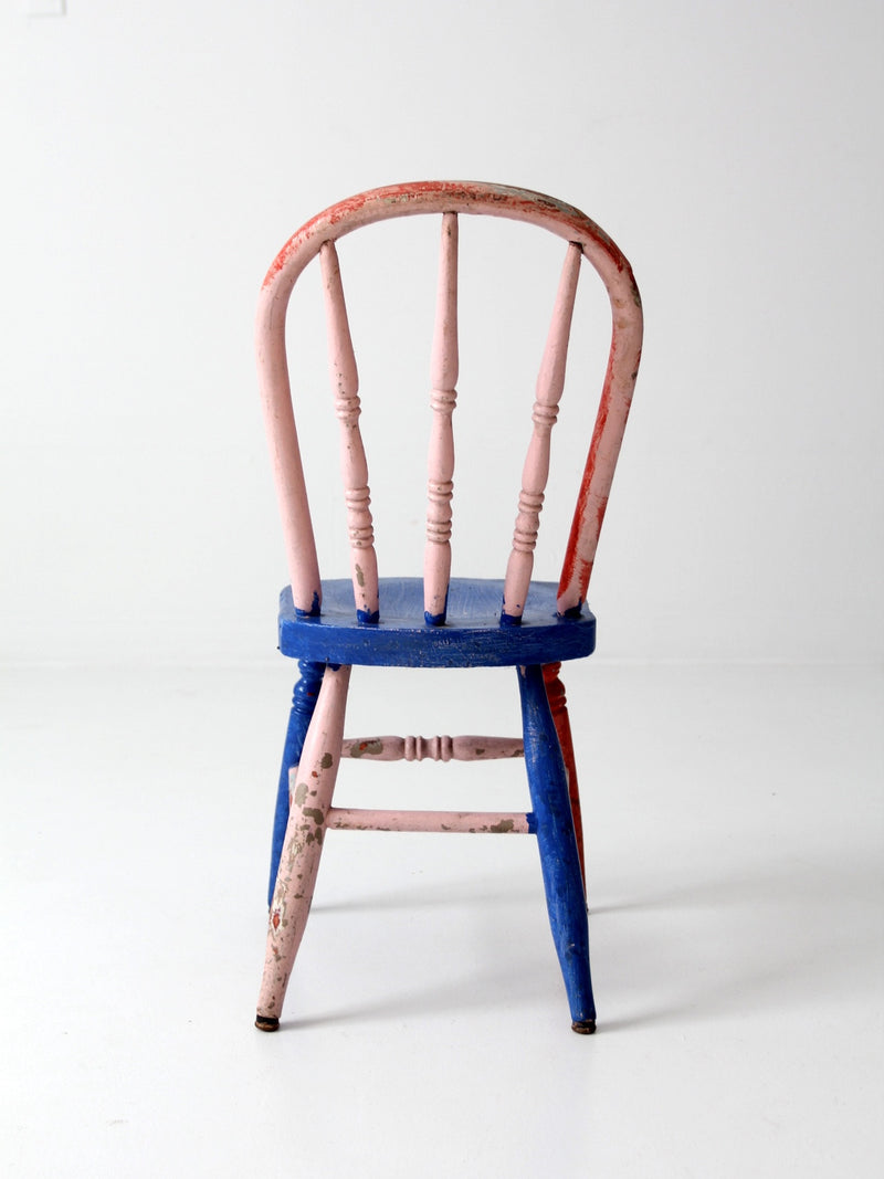 children's antique spindle back chair