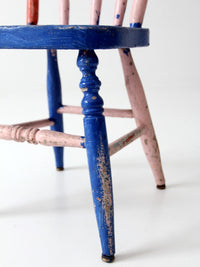 children's vintage turned leg chair