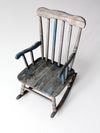 vintage child rocking chair