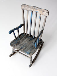 vintage child rocking chair