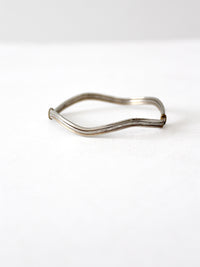 vintage wavy bangle bracelet