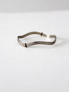 vintage wavy bangle bracelet