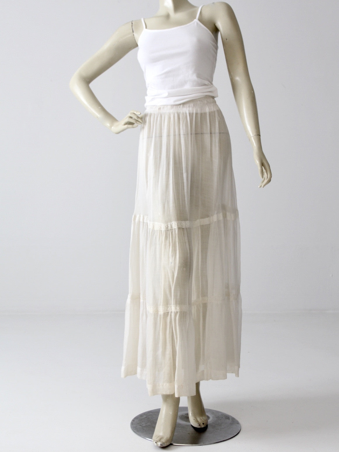 antique Victorian petticoat maxi skirt